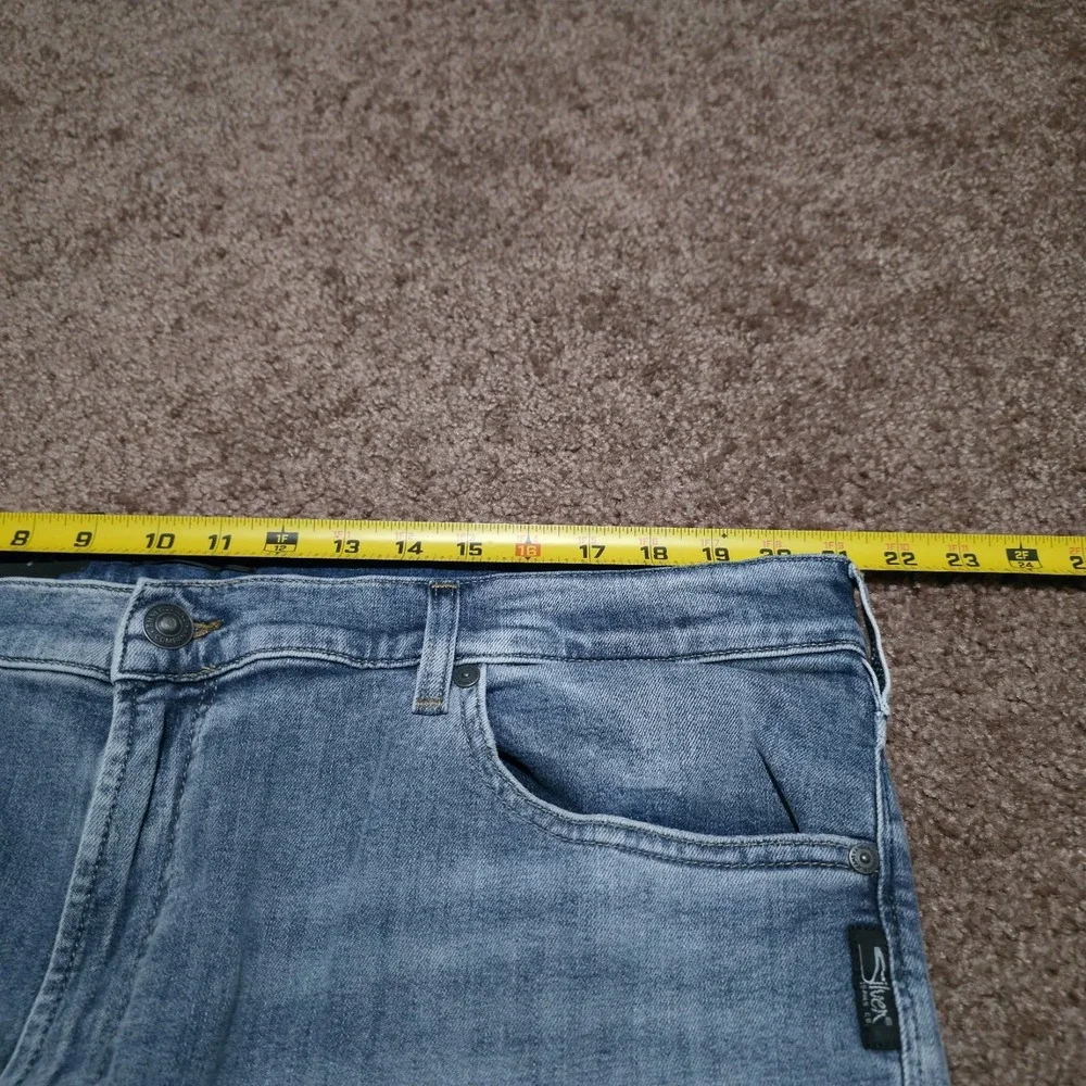 SILVER Jeans Mens 40 x 30 EDDIE Big & Tall Relaxed Fit Tapered Leg Fit Blue NEW